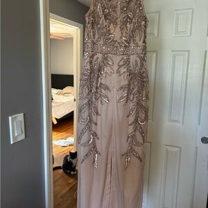 Elegant Sequin Embellished Gown